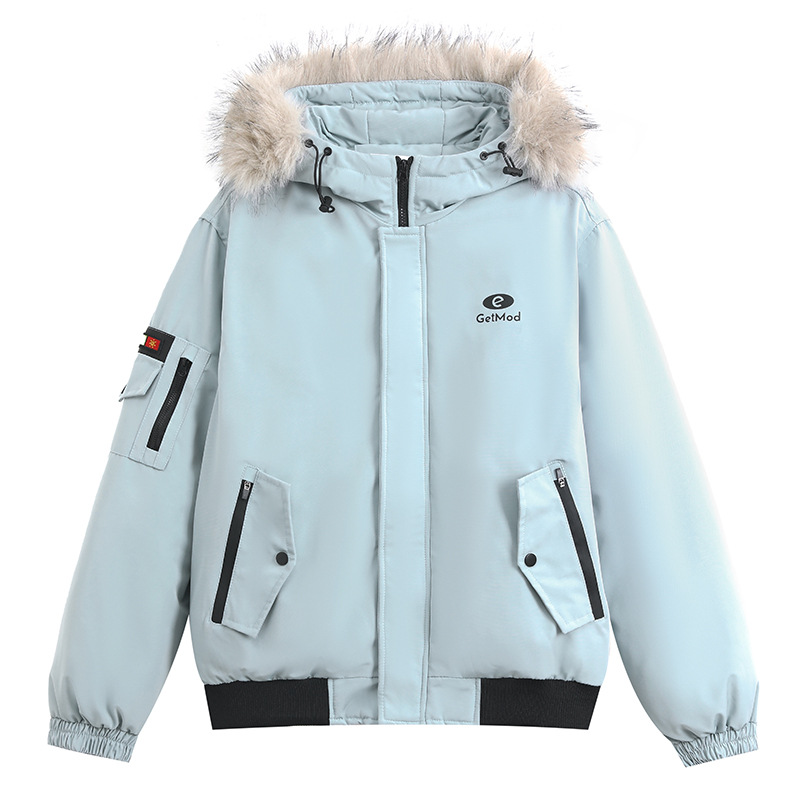 2025 invierno nuevo estilo coreano suelto calentamiento cuello de cabello casual parque ropa de algodón mujer engrosado diseño chaqueta de algodón image 5