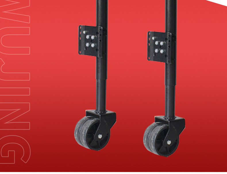 Double-Wheel Model 0kg Top-Of-The-Line Manual Black 6inch Yacht Rv Roof Guide Wheel Sliding Telescopic Support Frame