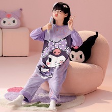 春秋季儿童女童纯棉连体睡衣中大童女孩春夏空调房防踢防着凉睡袋