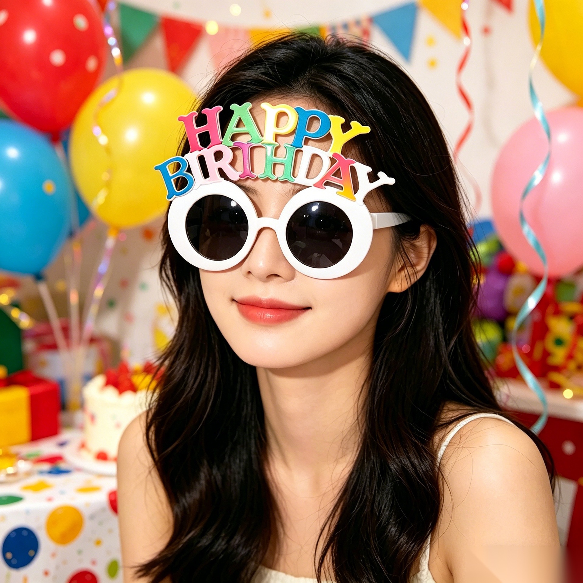 Cumpleaños temático fiesta gafas extrañas feliz cumpleaños pastel vela gafas de diseño de cumpleaños accesorios de fotos