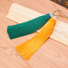 Large size hard line hat pineapple knot long tassel vertical polyester ice silk bead string car hanging clothing cross-stitch pendant 