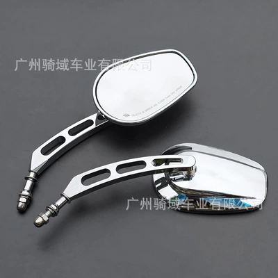 Cross-border best-selling Harley motorcycle retro model rearview mirror 883 Big Glide rearview mirror reflector (Motorcycle rearview mirror) - electroplated-cnc-mirror-stem-all-aluminum-alloy-left-and-right-pair