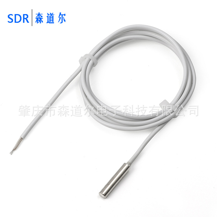 【NTC】小仪表温度传感器 热敏电阻探头 10K3435 1米防护线长