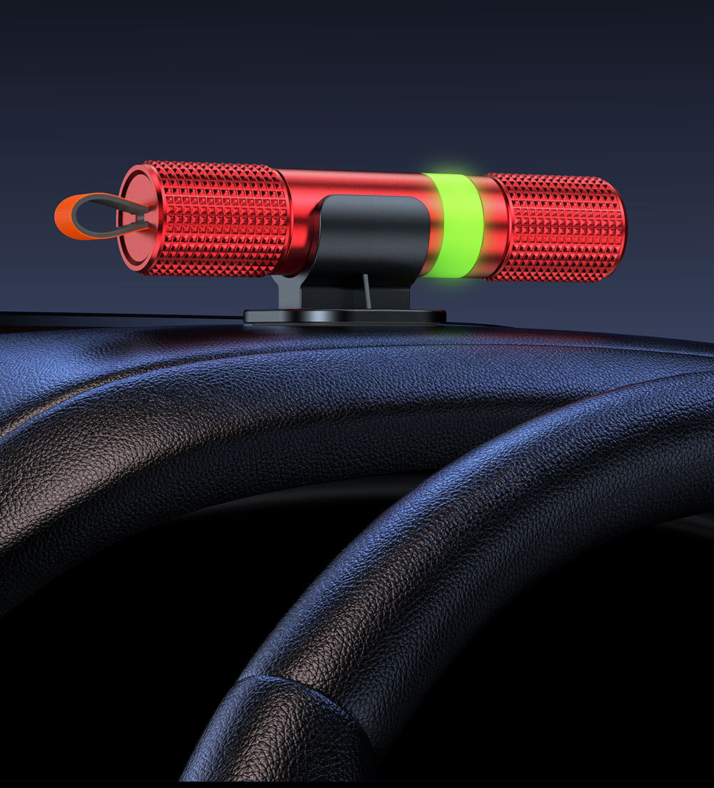 Car window breaker safety hammer, multifunctional emergency escape hammer for vehicles, one-second window breaking, car-mounted luminous rescue tool, cross-border