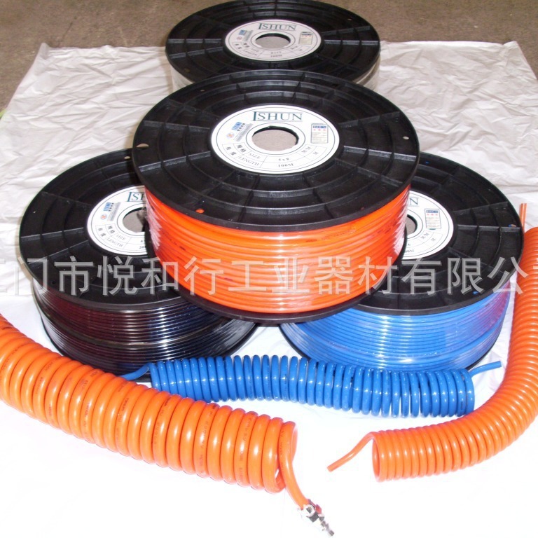 供应PU管4X2.5X200M透明,机器人PU气管 6*4*200M桔色