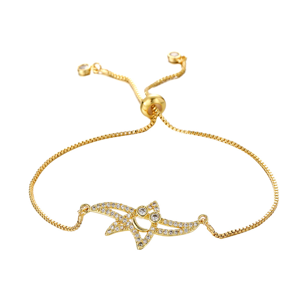 Fashion Bow Knot Copper Bracelets Inlay Zircon Copper Bracelets