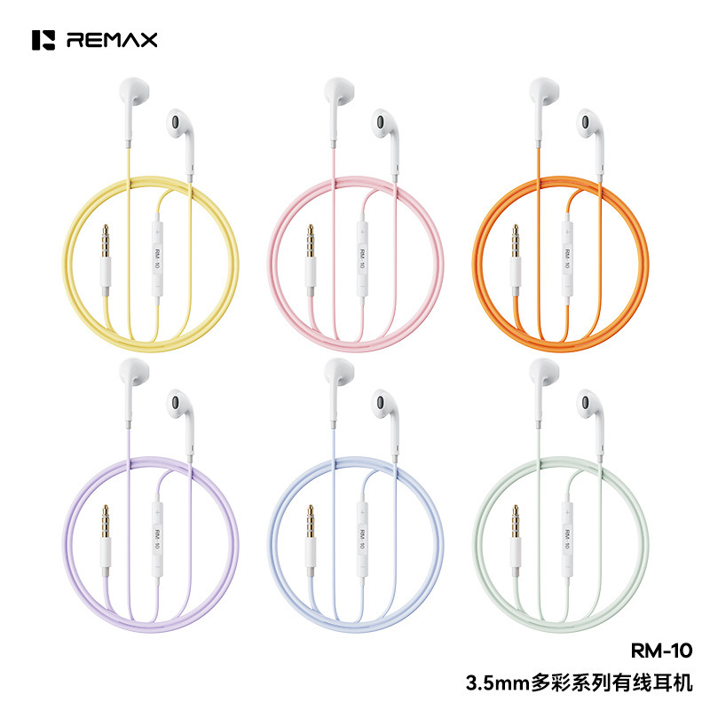 Remax Colorful Series 3.5Mm/Type-C Wired Headphones Are Suitable for Apple Flat Ear Headphones Rm-10 Remax Colorful Series 3.5Mm/Type-C Wired Headphones Are Suitable for Apple Flat Ear Headphones Rm-10