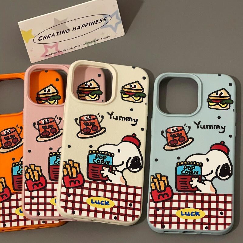 Cartoon Snoopy for Apple 16PROMAX phone case iPhone14 cute 15 drop-proof 13 soft case 12 women