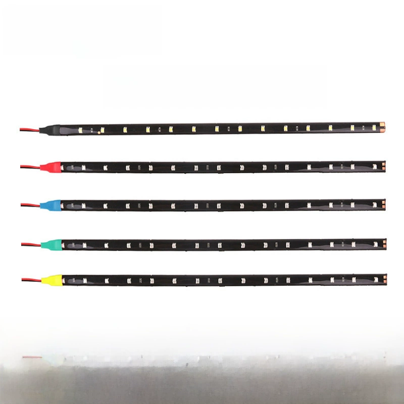 30см светодиодная наклейка лента 12В 15SMD 3528 жесткая панель задний фонарь мягкая световая лента декоративная 1210