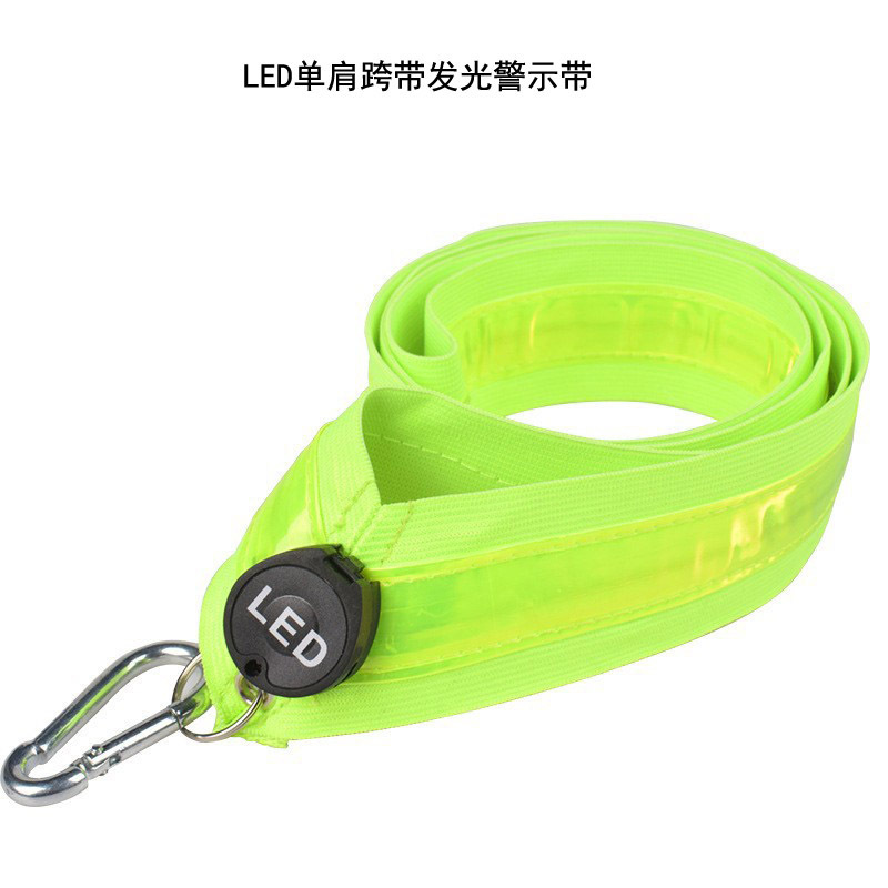 Cross-border new led luminous safety vest USB rechargeable night run riding walking dog flash diagonal shoulder strap Cross-border new led luminous safety vest USB rechargeable night run riding walking dog flash diagonal shoulder strap