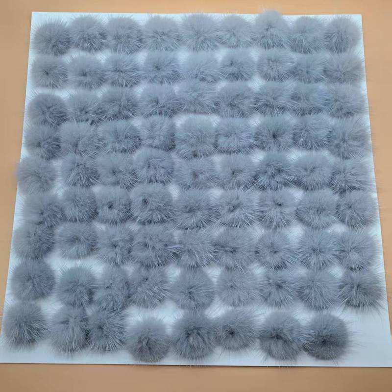 3 センチメートルリアルミンクのヘアボールアクセサリー Diy 素材手作りイヤリング帽子衣類爪クリップアクセサリー|undefined