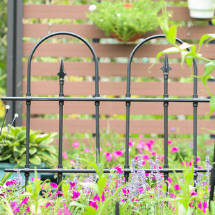 Courtyard Fence Partition Fence Garden Fence European Style Wrought Iron Villa Fence Wall Rose Climbing Rattan