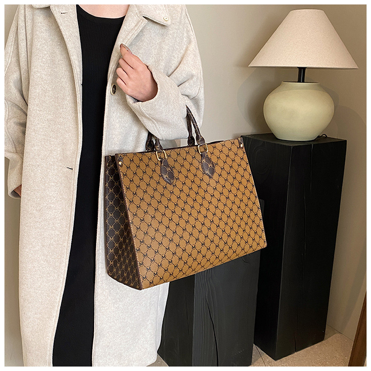 Bolso de hombro para mujer bolso retro de gran capacidad tendencia_voghion.com