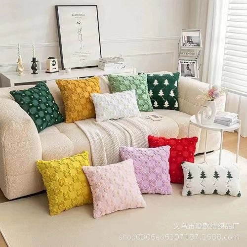 Производитель новый стеганый плюшевый наволочка маленькая маргаритка цветочная подушка ins ветер домашний диван подушка