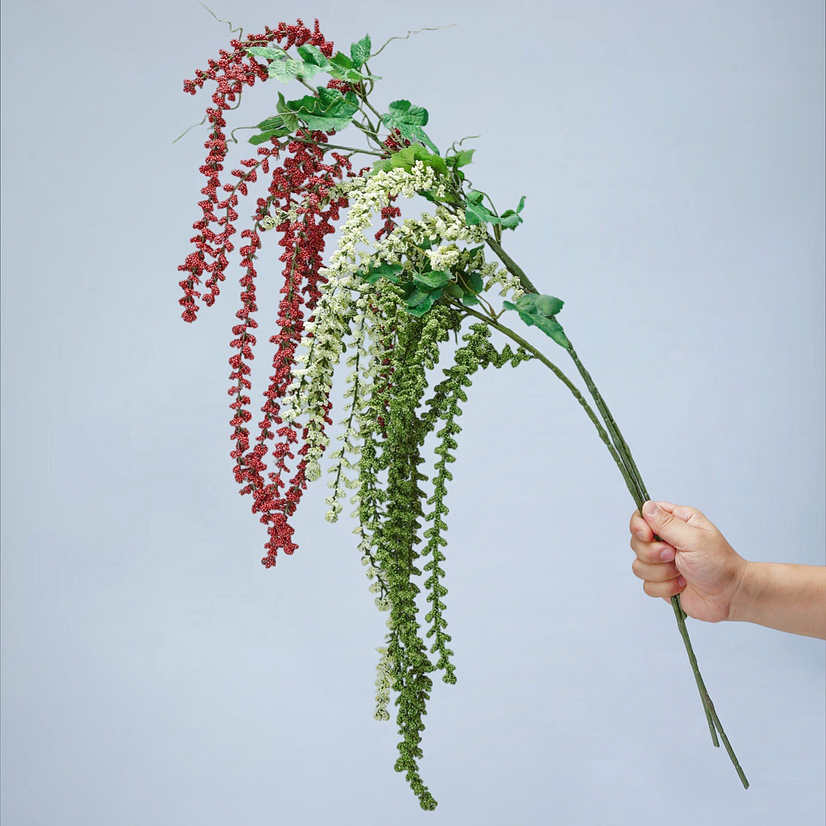 仿真情人泪柔丽丝植物假花花艺插花软装美陈泡沫果垂吊果子装饰果