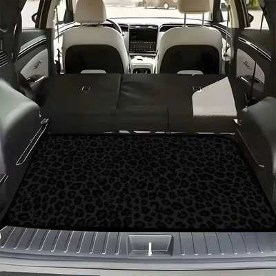 Solid Color Car Trunk Mat, Avtomobil döşəmə paspasları - ql-trunk-mat-16-75100cm-crystal-velvet-dot-plastic-bottom