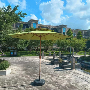 Outdoor Parasol Sun Umbrella Central Pillar Umbrella Villa Courtyard Gangting Umbrella Leisure Beach Villa Garden Umbrella Stall