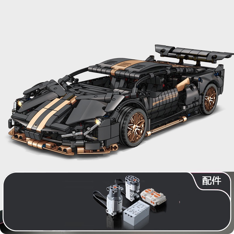 Compatible con partículas pequeñas Cybor Lamborgh Porsche coche deportivo control remoto China bloques de construcción juguetes para niños ensamblaje coche de carreras chico