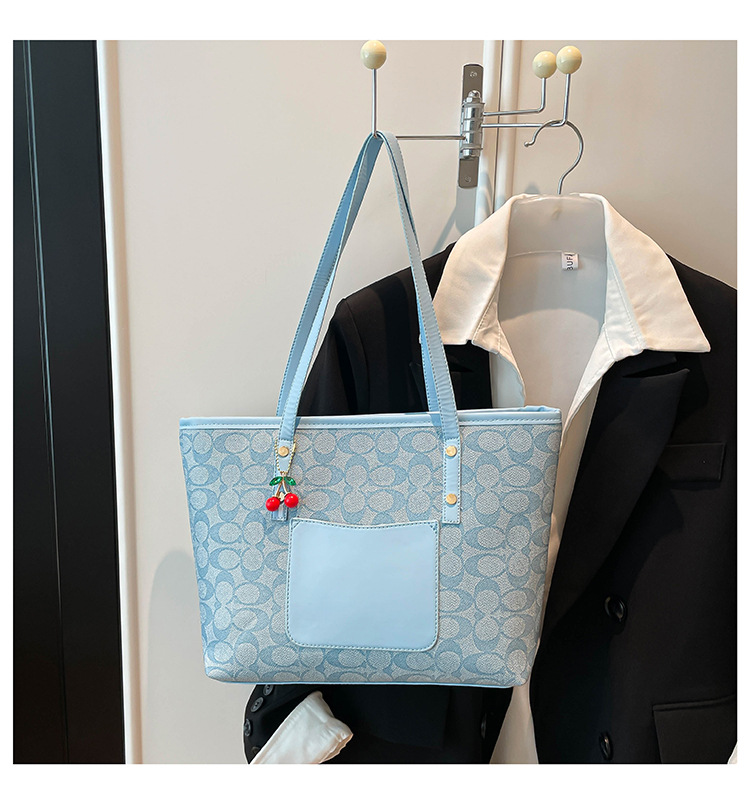Classic Zipper Tote Bag, Daily Commute Shoulder Handbag, Large Capacity, Multiple Colors Available