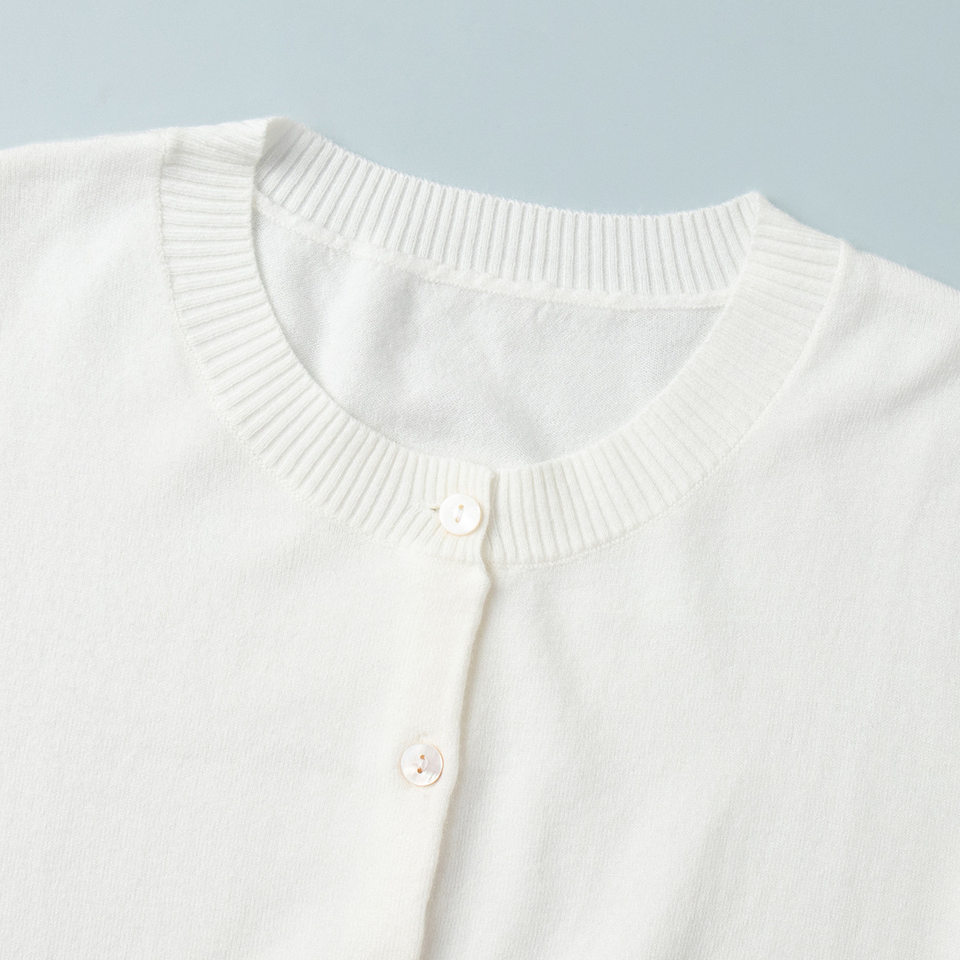 Bộ áo len dệt kim nữ cổ cao không tay kèm áo cardigan dáng suông — Áo vest màu nâu, Áo vest màu xám đậm, áo vest màu vàng, áo vest màu xanh chi tiết 43