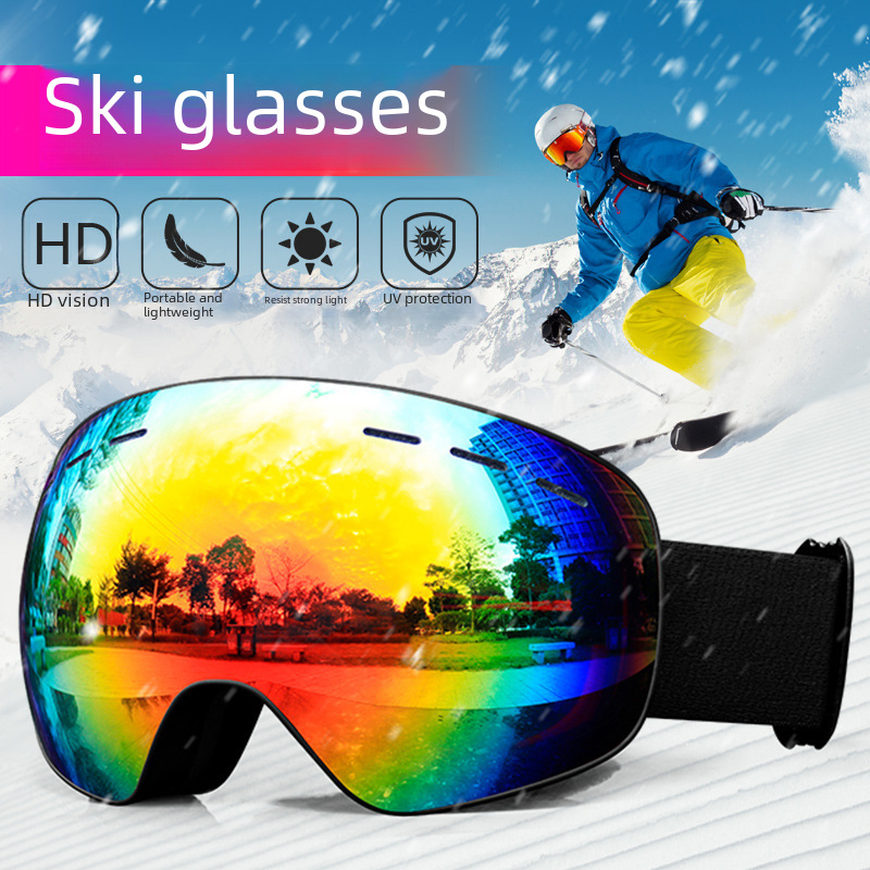 Hd vision ski goggles Outdoor ski equipment Frameless skiing for men and women goggles_voghion.com