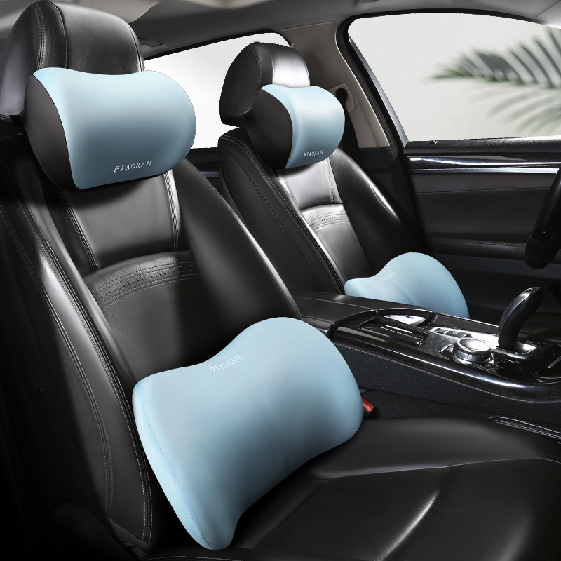 Professional Comfortable Neck and Waist Protection Set Car Main and Passenger Pillows Lumbar Support Backrest Cushion Car Interior Supplies