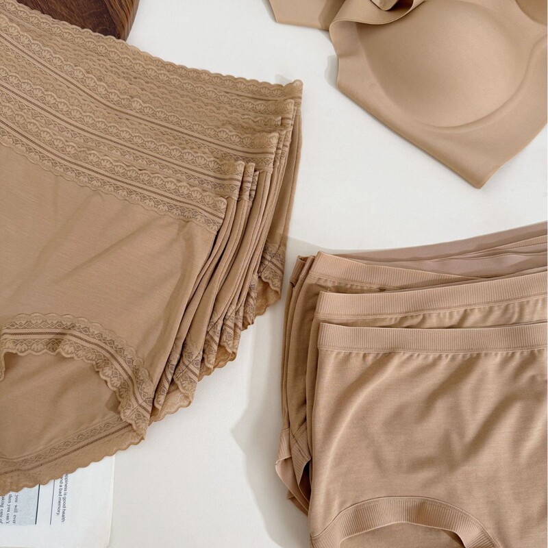 Special Invisible Color Combination Underwear 80 Count Lenzing Modal Mid-Waist Liquid Foundation Women's Underwear Briefs