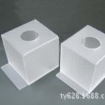 东莞厂 制作亚克力磨砂圆筒纸巾盒 喷砂盒子 亚加力制品 PMMA加工