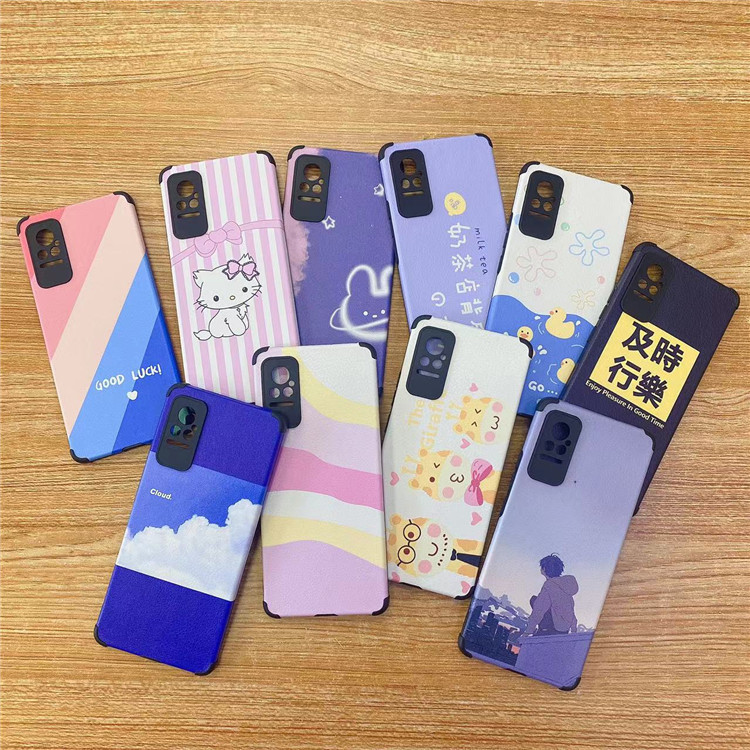 For OPPO A93S Phone Case A56 Painted Cartoon Lambskin Skin Reno7PRO Drop-Resistant A11X Soft Case