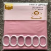 Plain shower curtain light pink