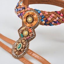 新款热销波西米亚平底凉鞋鞋面手工缝珠工艺凉鞋半成品件加工批发