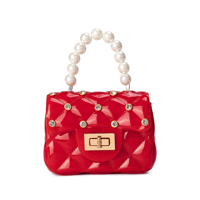 Bolsas de mujer al por mayor 2023 bolsas de diamante mini jelly bolsas de perlas bolsas de lápiz labial portátiles bolsas de hombro para mujeres bolsas de mochila para mujeres.