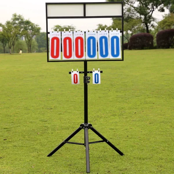 New Whale Mobile Stainless Steel Basketball Scoreboard Basketball Scoreboard Table Tennis Flip Scoreboard Wholesale