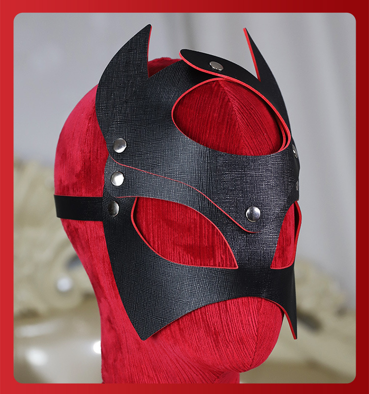 Jiuai Ghost Charm Eye Mask PU Blindfold for Couples Role Play — detail image 8