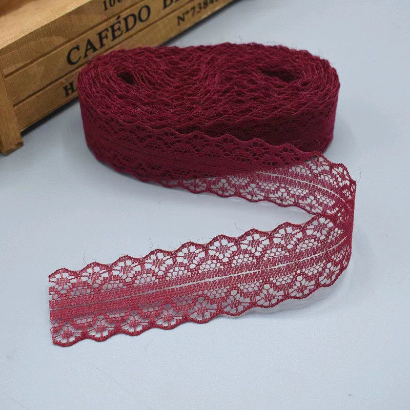 Lace Trim Model 1658-2, Polyester, 3 cm Width, 400 yd Roll, 30 Colors
