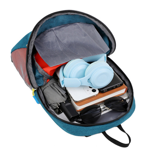 Outdoor sports backpack for men, waterproof, reflective, lightweight, cycling bag, portable, multifunctional Oxford cloth travel backpack