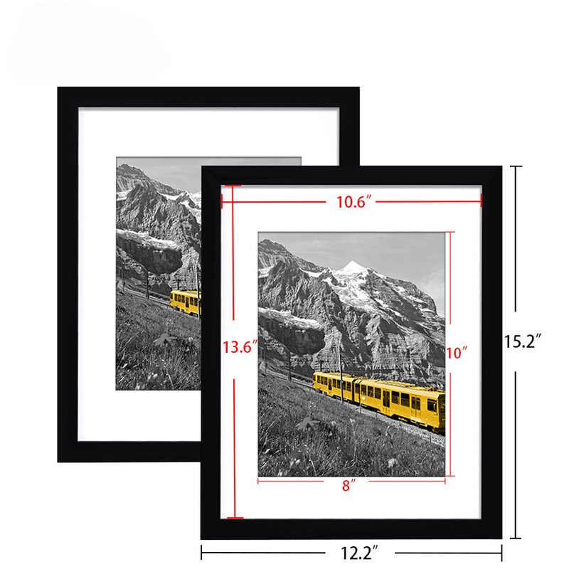 Amazon Solid Wood Photo Frame Landscape Poster Framed Wooden Picture Frame Wall Hanging Tabletop Handmade Minimalist