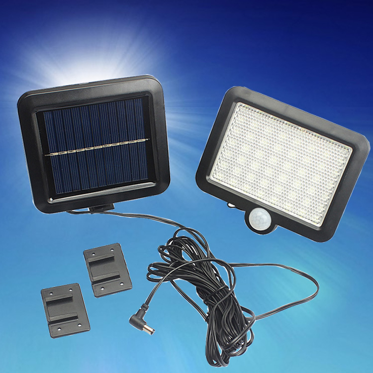 Luz solar de patio 56LED luz de inducción humana al aire libre 120cob lámpara de pared exterior iluminación de la calle