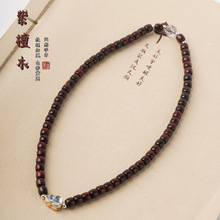 印度小叶紫檀手串手链个性简约风格直切珠玛瑙双圈男女款手串手链