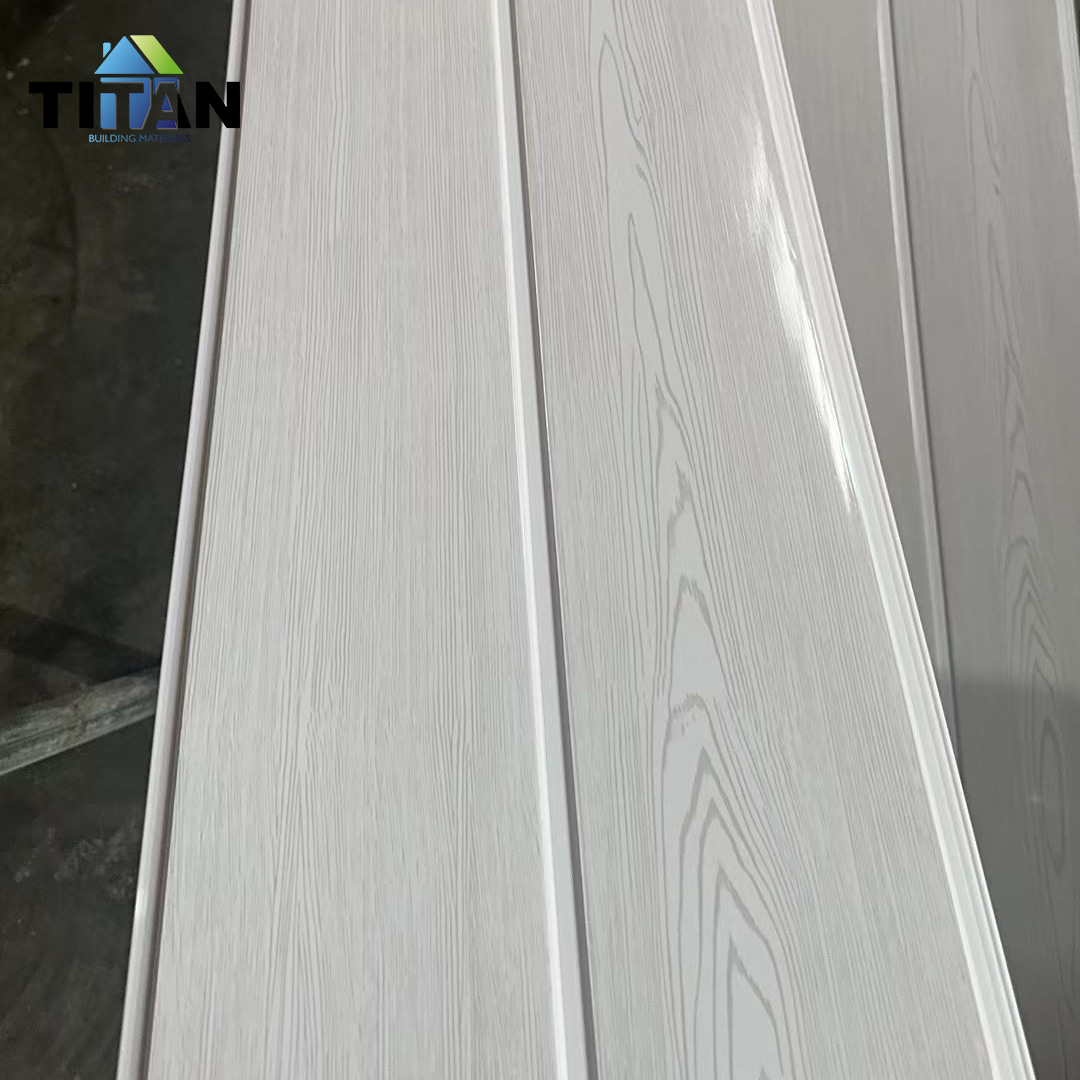 Exportación Guyana PVC Ceiling Panel De Techo Materiales de construcción Mejoras para el hogar PVC fuelle conjunto impermeable