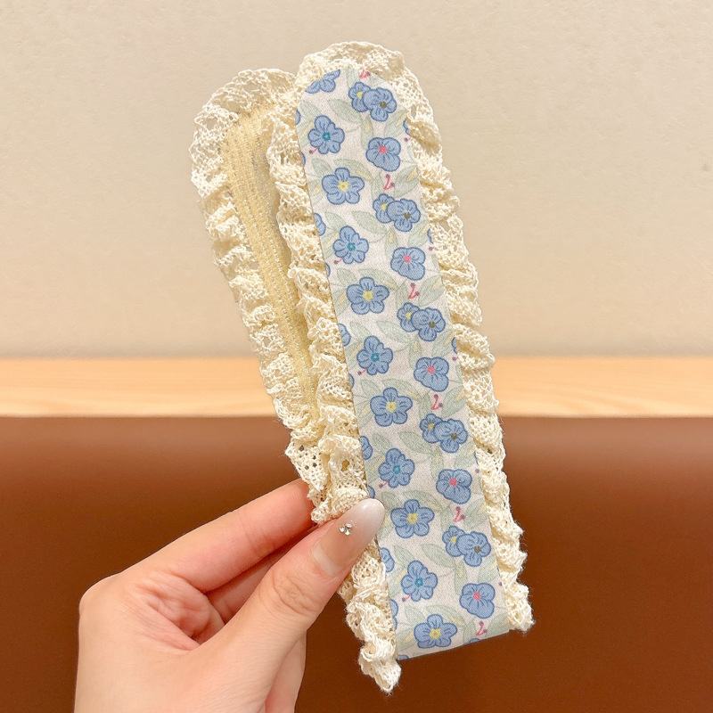 法式田园风不勒头魔术贴发箍针织前额刘海碎发整理神器洗脸头箍女|undefined
