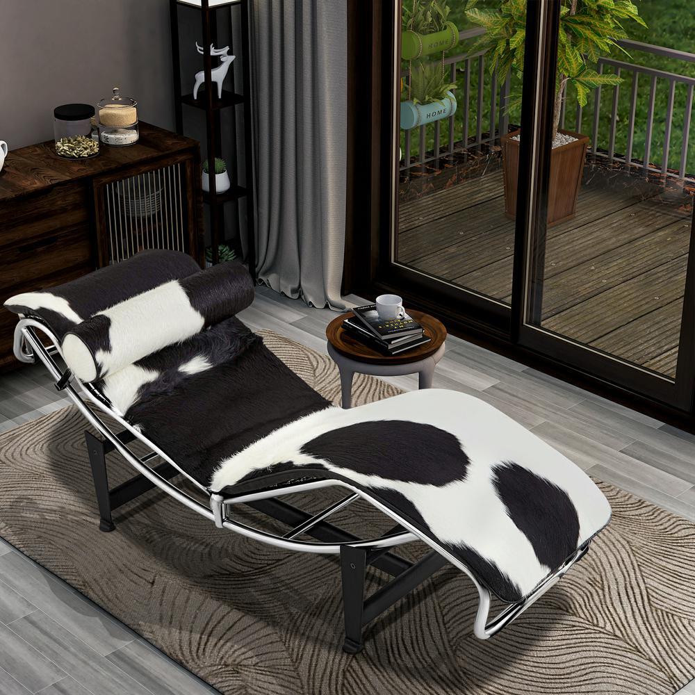 LC806D新品上市一件代发书房客厅躺椅马毛黑白躺椅午休躺椅海外仓