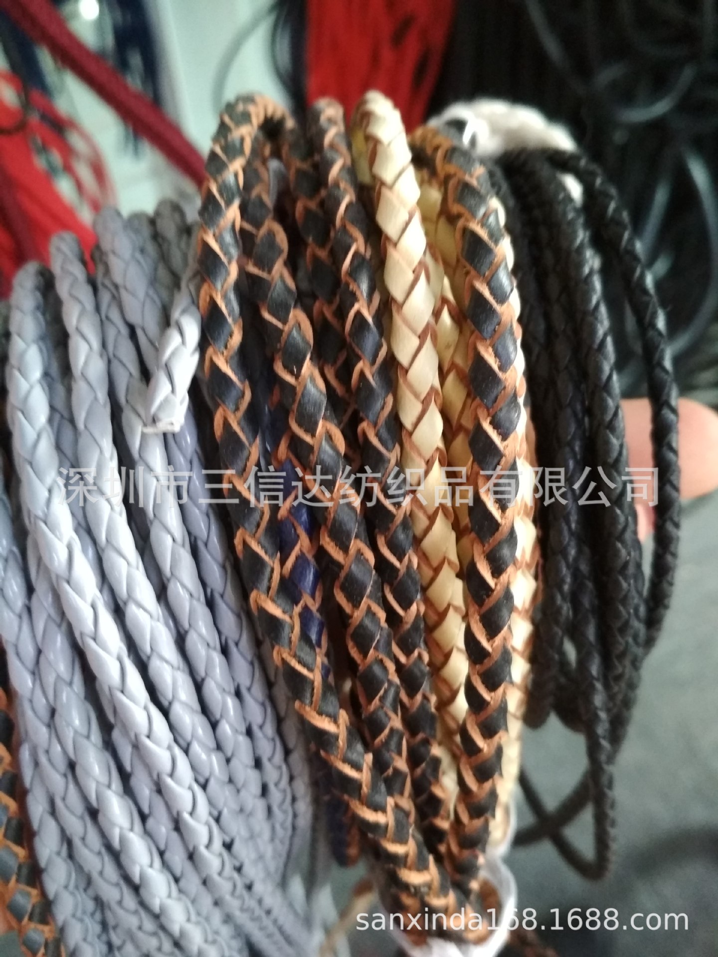 【三信达】头层二层切皮条编织皮绳羊皮猪皮绳超纤皮软皮饰品挂带