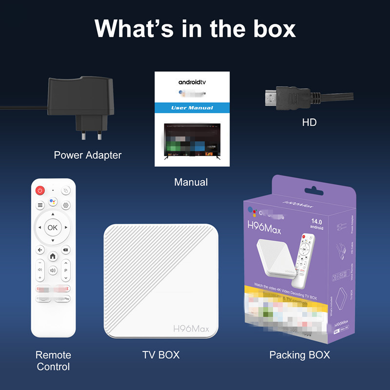 Nuevo transfronterizo H96MAX H313 decodificador de televisión de red Android 14 doble banda WiFi6 4K TV BOX image 5