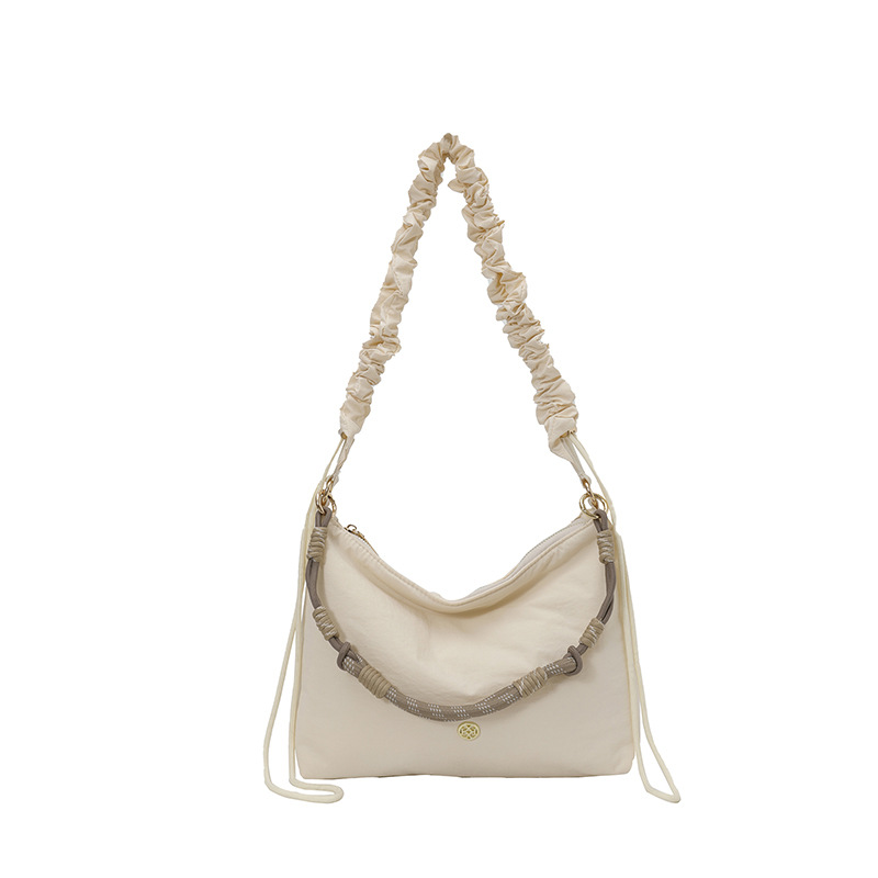 2026 Luxury Niche Design Pleated Casual Bag For Women, Trendy Single Shoulder Crossbody Cloud Bag Wholesale - Thumbnail 8
