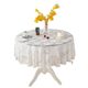 Small Round Table Cover Bedside Table Lace Nail Art Tablecloth Round Tablecloth Household Coffee Table Cloth Hollow Rectangular Ins Style