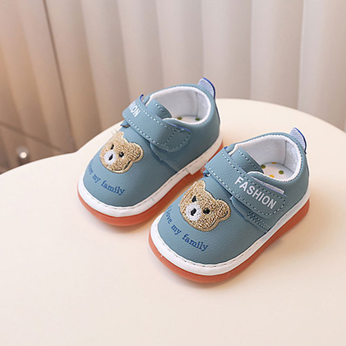 Spring and autumn baby toddler shoes cartoon baby shoes soft-sole calling shoes 1-2 years old single-layer shoes 0