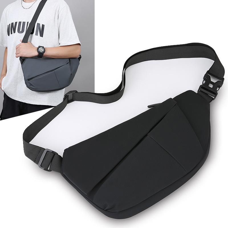 Bolso de hombro de hombre al por mayor nuevo bolso de pecho de moda universal simple bolso de bicicleta ligero bolso de hombro de gran capacidad
