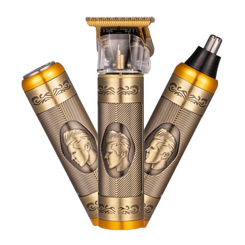 Cross-border new multi-functional three-in-one hair clipper electric hair clipper men's razor oil head carving electric clipper