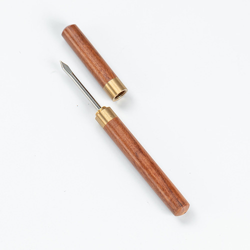 Huailim Wood Tea Ceremony Six Gentlemen Solid Wood Five-Piece Set Tea Tongs Tea Spoon Cup Fork Tea Knife Teapot Brush Tea Set Accessories Tools